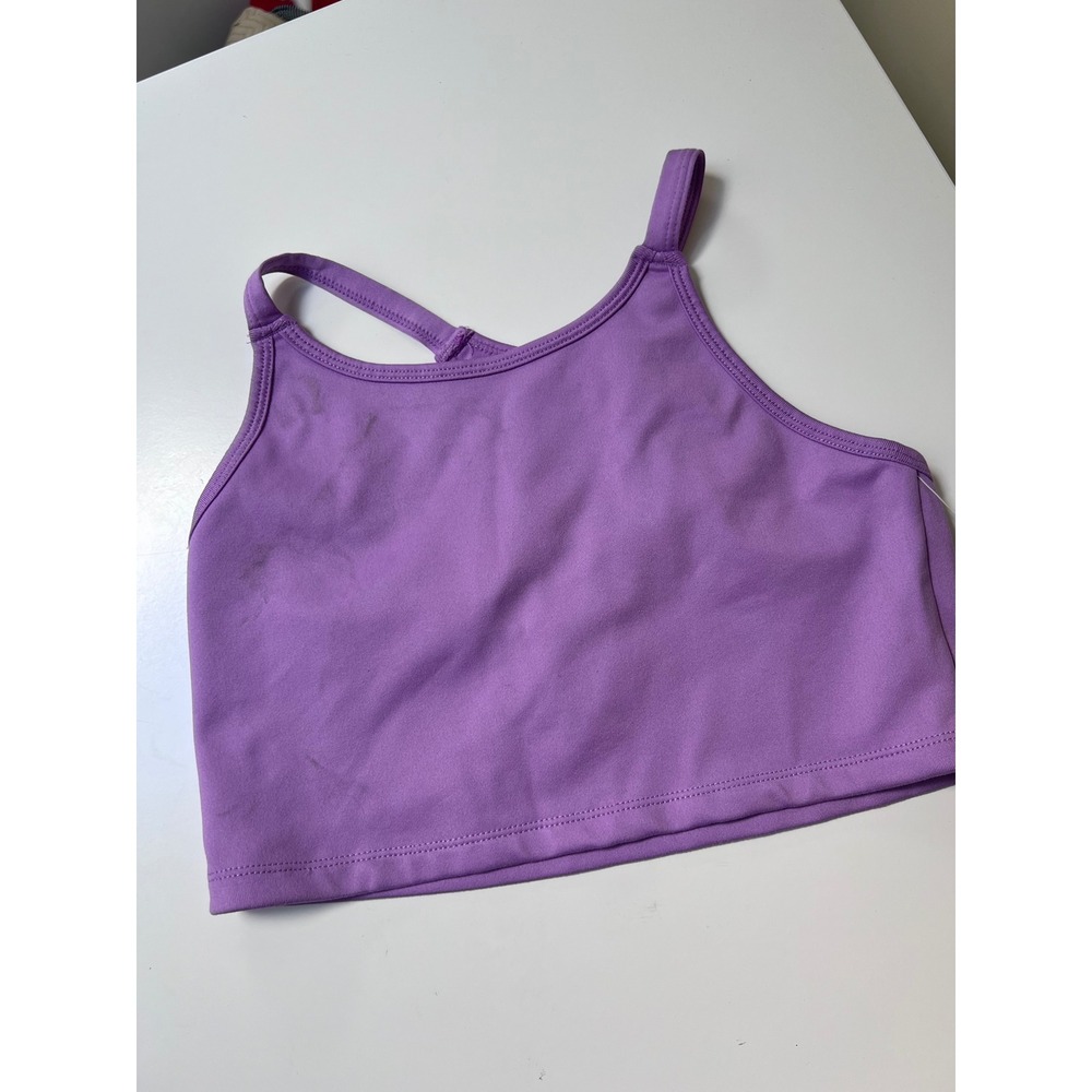 Z‎ by Zella Girls Purple Active Crop Top Racerback Tank Size L 10-12